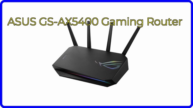 ASUS ROG Strix GS-AX5400 WiFi 6 gaming router with Aura RGB lighting