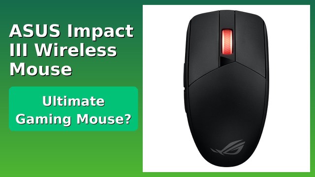 ASUS ROG Strix Impact III Wireless gaming mouse in black