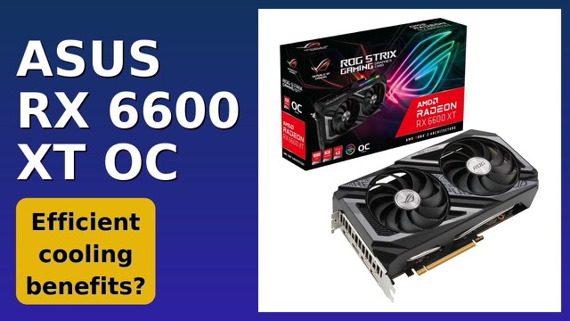 ASUS ROG Strix Radeon RX 6600 XT OC Edition graphics card with dual fans