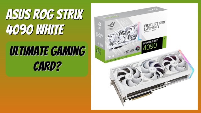 ASUS ROG Strix GeForce RTX 4090 White OC Edition graphics card with three fans