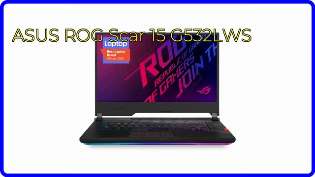 ASUS ROG Strix Scar 15 gaming laptop with per-key RGB keyboard
