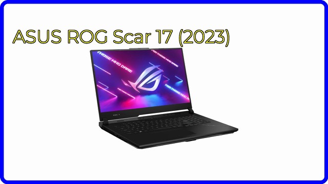 ASUS ROG Strix Scar 17 gaming laptop with RGB lighting
