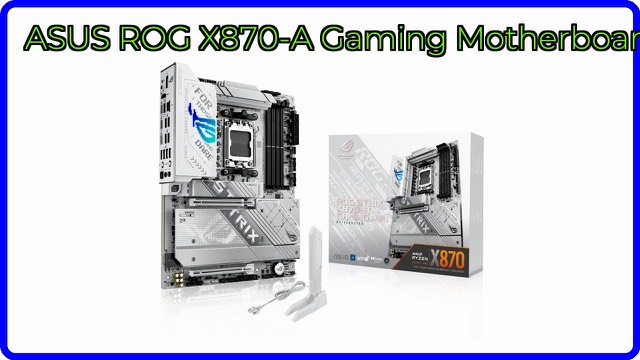 ASUS ROG Strix X870-A Gaming WiFi motherboard with white PCB