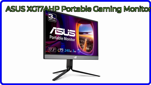 ASUS ROG Strix XG17AHP portable gaming monitor on a tripod stand