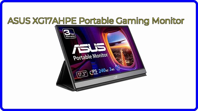 ASUS ROG Strix XG17AHPE portable gaming monitor on its Smart Case