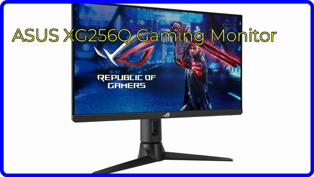 ASUS ROG Strix XG256Q 24.5-inch gaming monitor on its stand