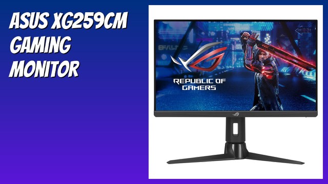 ASUS ROG Strix XG259CM 24.5-inch gaming monitor on a desk
