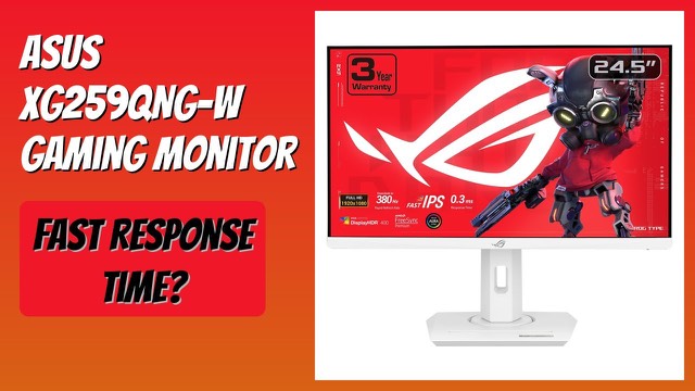 White ASUS ROG Strix XG259QNG-W 24.5-inch gaming monitor