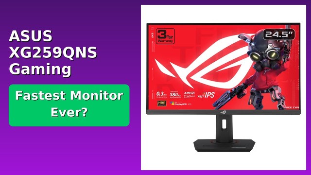 ASUS ROG Strix XG259QNS 24.5-inch esports gaming monitor on its stand