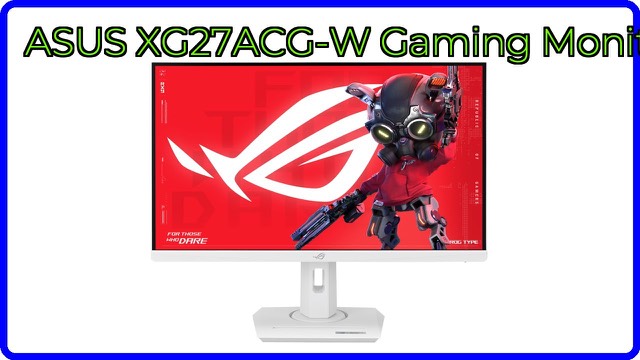White ASUS ROG Strix XG27ACG-W 27-inch gaming monitor