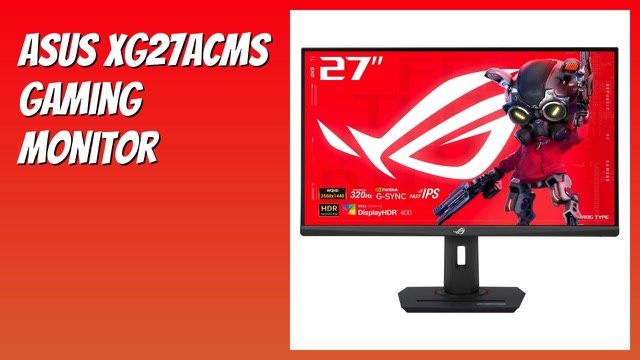 ASUS ROG Strix XG27ACMS 27-inch gaming monitor on a desk