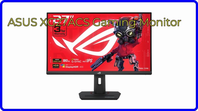 ASUS ROG Strix XG27ACS 27-inch QHD gaming monitor on a desk