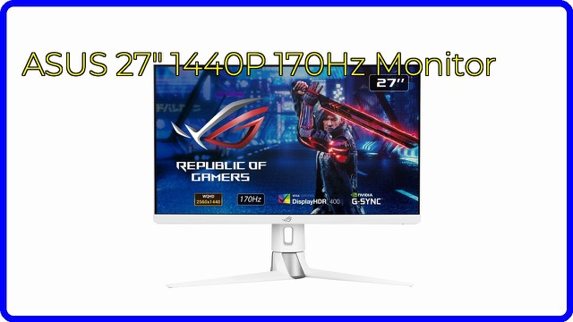 White ASUS ROG Strix XG27AQ-W 27-inch gaming monitor