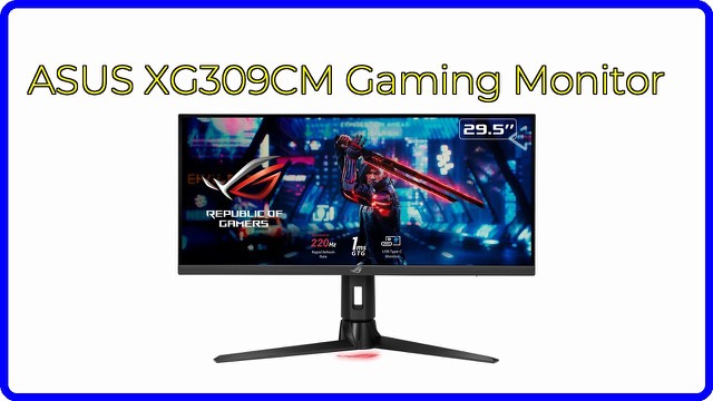 ASUS ROG Strix XG309CM 21:9 ultrawide gaming monitor in black