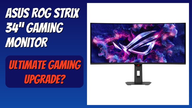 ASUS ROG Strix XG34WCDG ultrawide curved QD-OLED gaming monitor