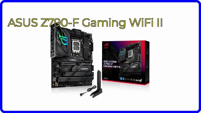 ASUS ROG Strix Z790-F Gaming WiFi II ATX motherboard with black and silver heatsinks