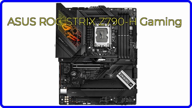 ASUS ROG Strix Z790-H Gaming WiFi ATX motherboard in monochrome finish
