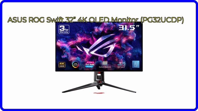 ASUS ROG Swift PG32UCDP 32-inch OLED gaming monitor