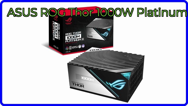 ASUS ROG Thor 1000W Platinum II power supply with OLED display