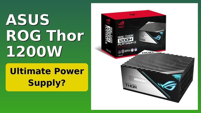 ASUS ROG Thor 1200W Platinum II PC power supply with OLED display