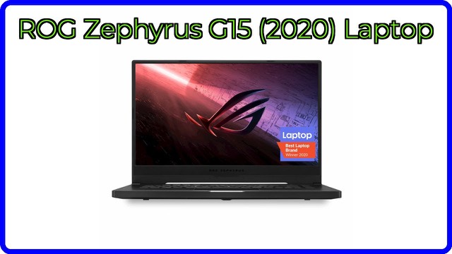ASUS ROG Zephyrus G15 2020 slim gaming laptop