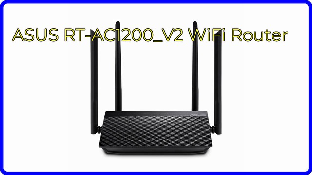 ASUS RT-AC1200 V2 wireless router with four antennas