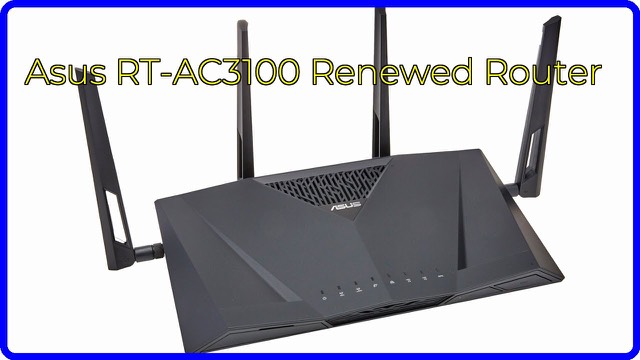 ASUS RT-AC3100 dual-band wireless router with four antennas