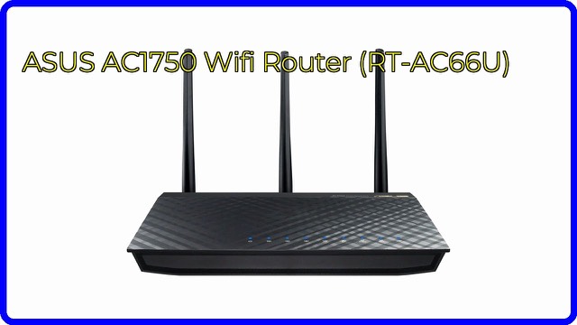 ASUS RT-AC66U AC1750 router with three detachable antennas