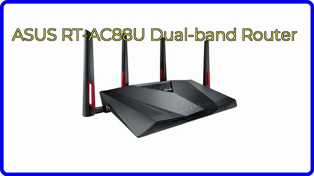 ASUS RT-AC88U black and red dual-band Wi-Fi router