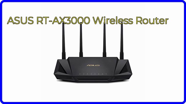 ASUS RT-AX3000 dual-band WiFi 6 wireless router
