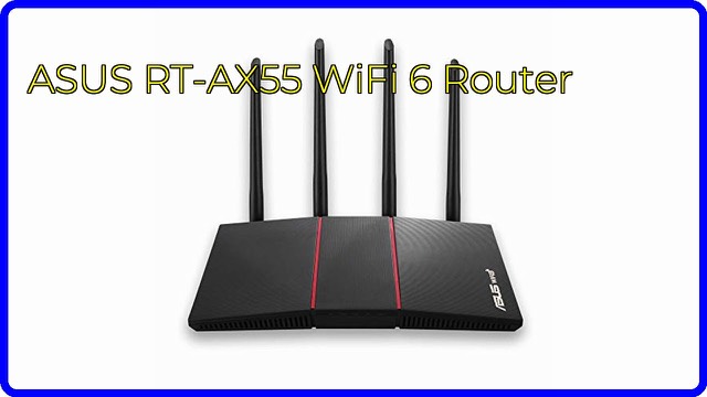 ASUS RT-AX55 black dual-band WiFi 6 router