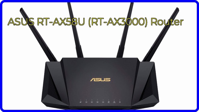 ASUS RT-AX58U dual-band Wi-Fi 6 router
