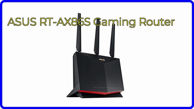 ASUS RT-AX86S WiFi 6 gaming router with external antennas