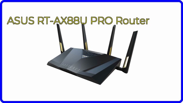 ASUS RT-AX88U PRO WiFi 6 router with four antennas