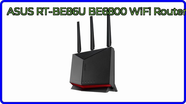 ASUS RT-BE86U WiFi 7 router with external antennas