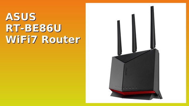 ASUS RT-BE86U Wi-Fi 7 router with antennas