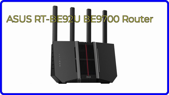 ASUS RT-BE92U WiFi 7 router in black