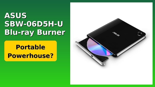 ASUS SBW-06D5H-U ultra-slim external Blu-ray burner in black