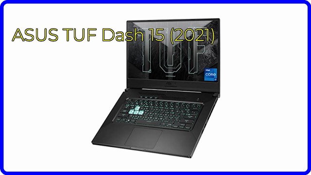 ASUS TUF Dash 15 2021 slim gaming laptop in Eclipse Grey