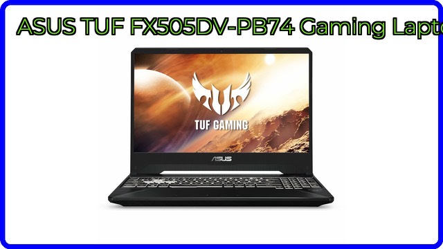 ASUS TUF FX505DV gaming laptop, 15.6-inch