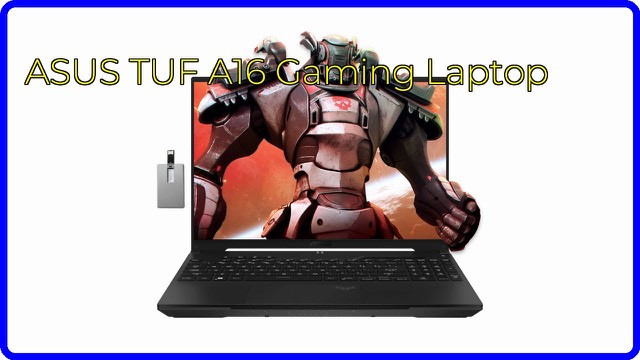 Black ASUS TUF Gaming A16 16-inch gaming laptop