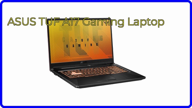 ASUS TUF Gaming A17 laptop in Bonfire Black with RGB keyboard