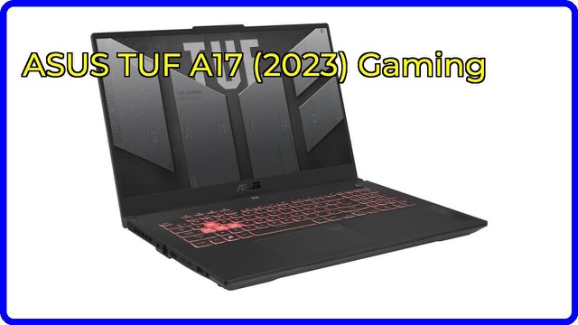 ASUS TUF Gaming A17 17-inch gaming laptop