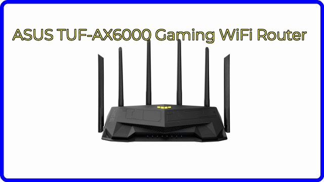 ASUS TUF Gaming TUF-AX6000 WiFi 6 router with antennas