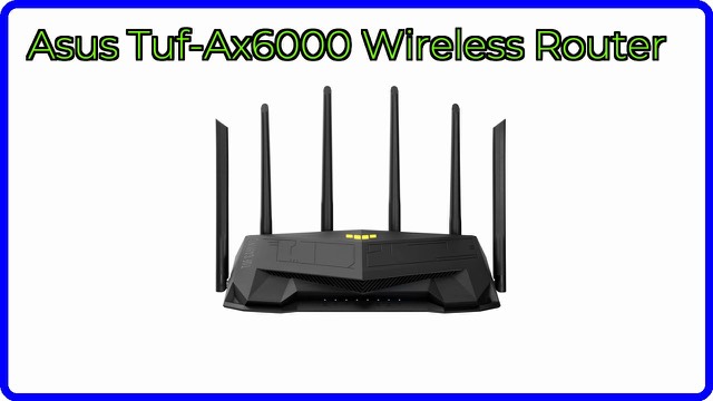 ASUS TUF Gaming AX6000 black wireless router with antennas