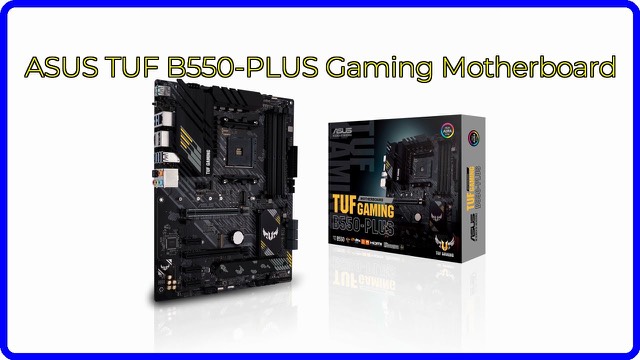 ASUS TUF Gaming B550-PLUS ATX motherboard with heatsinks
