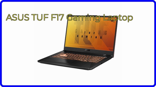 ASUS TUF Gaming F17 gaming laptop in Bonfire Black with RGB keyboard