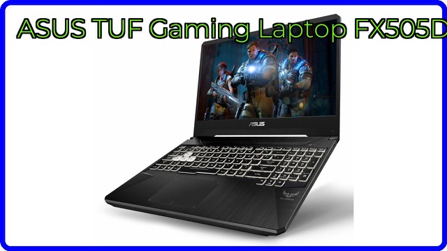ASUS TUF Gaming FX505DV gaming laptop with backlit keyboard