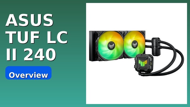 ASUS TUF Gaming LC II 240 ARGB all-in-one liquid CPU cooler in black