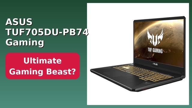 ASUS TUF Gaming 17.3-inch laptop with RGB keyboard